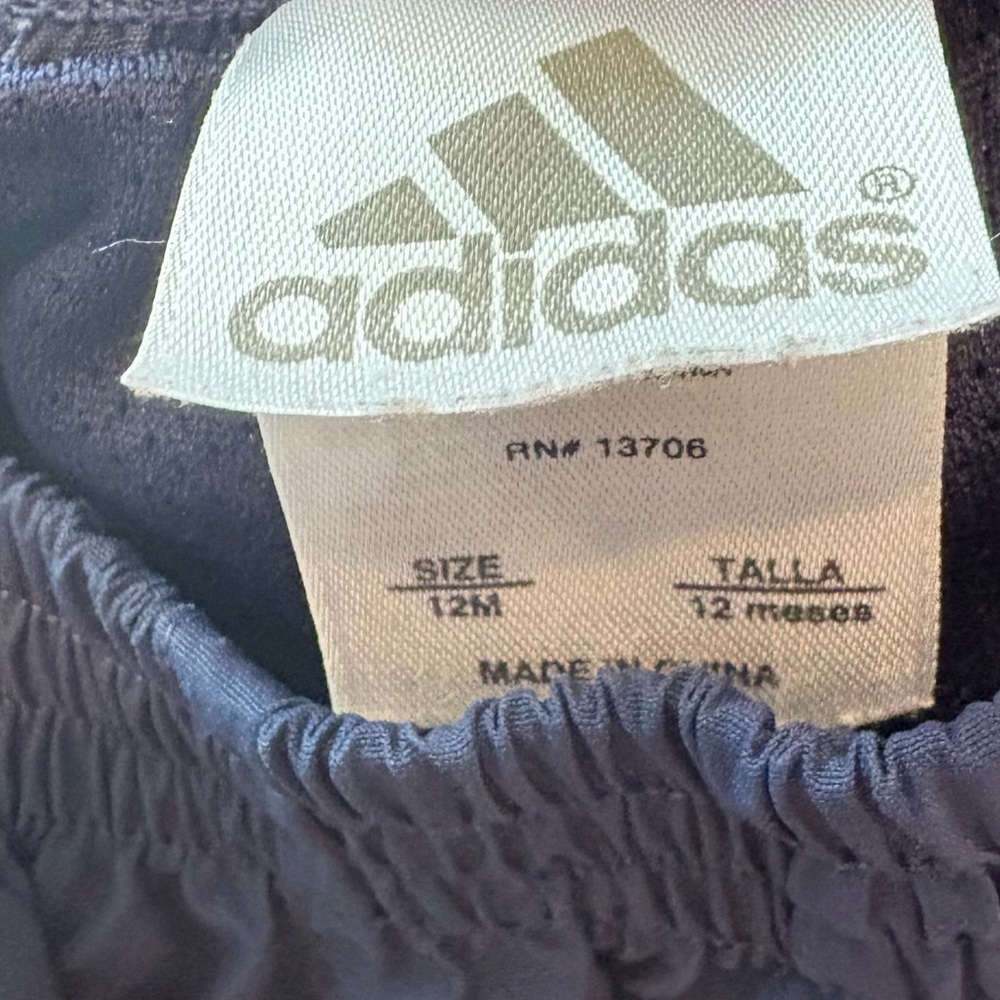 Adidas Blue Windbreaker Pants Size 12‎ Months - Picture 5 of 6